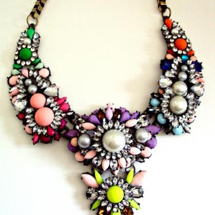 Colorful Statement Necklaces, Shourouk Necklace,..