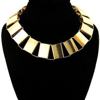 Gold Chain Necklace, Chunky Gold Choker Chain..