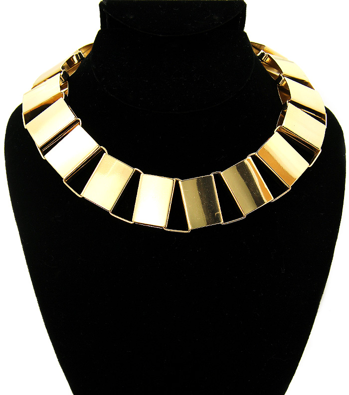 Gold Chain Necklace, Chunky Gold Choker Chain Necklace