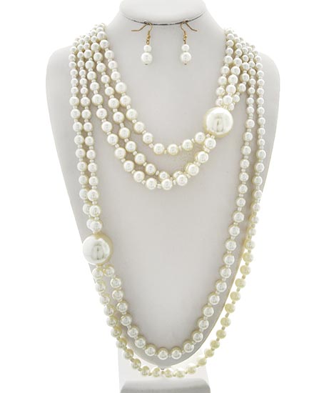 Reserved Listing, Long Pearl Necklace